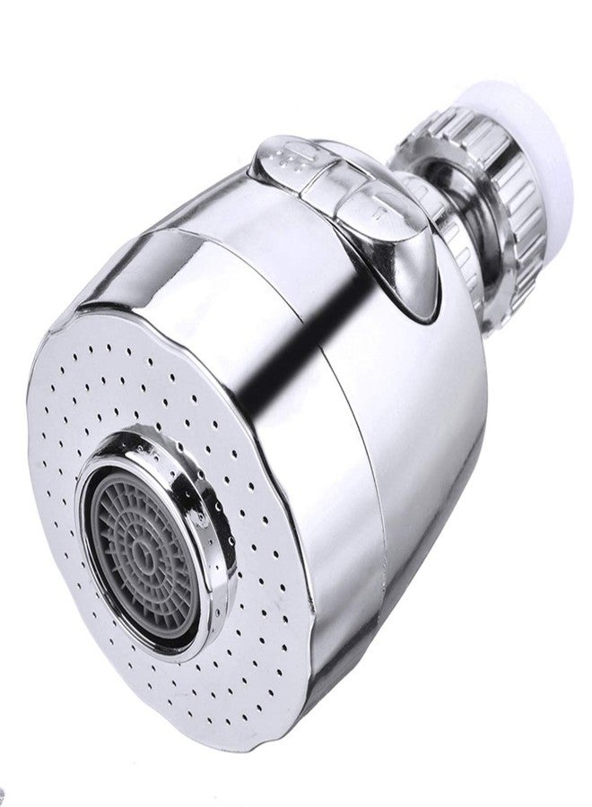 Leeonz Faucet Shower Can Rotate 360 Degrees Water Saving Kitchen Strainer Two Stage Mode Press Button Suitable for preventing Splashing Wash Basin Bathroom (Short) - Image 1